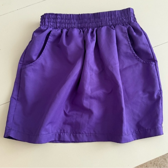 AMERICAN APPAREL purple sporty mini skirt Medium - Picture 3 of 6